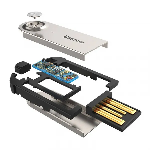 Baseus USB, AUX Bluetooth 5.0 audio adaptér (čierny) 018738