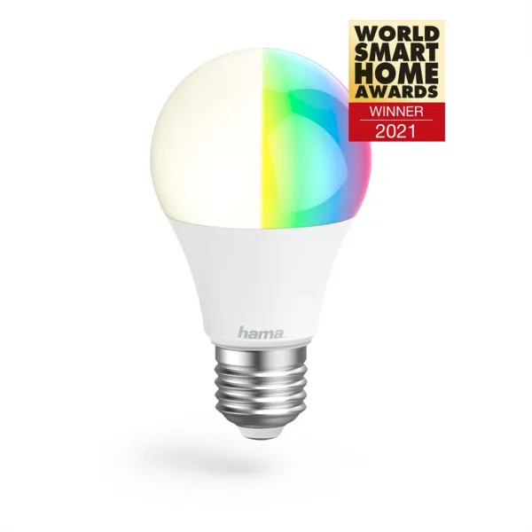 Hama SMART WiFi LED žiarovka, E27, 10 W, RGBW, stmievateľná 85395200