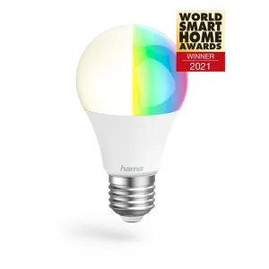 Hama SMART WiFi LED žiarovka, E27, 10 W, RGBW, stmievateľná 85395200