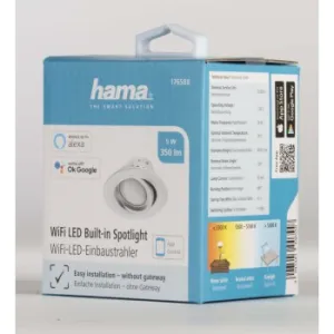 Hama SMART WiFi svetlo s možnosťou zabudovania, biela 94054231