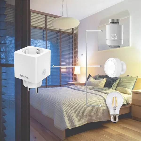Hama SMART WiFi Mini zásuvka 85365080