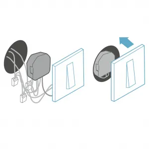 Hama SMART WiFi vypínač pre svietidlá a zásuvky, montáž pod omietku 85365080