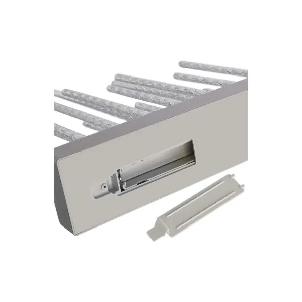 EMOS Lighting LED svietnik strieborný, 28,5 cm, 3x AA, vnútorný, teplá biela, časovač