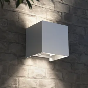Hama SMART WiFi nástenné svetlo, štvorcové, 10 cm, IP44, vonkajšie/vnútorné použitie,... 94051140