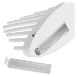 EMOS Lighting LED svietnik biely, 24,5 cm, 3x AA, vnútorný, teplá biela, časovač