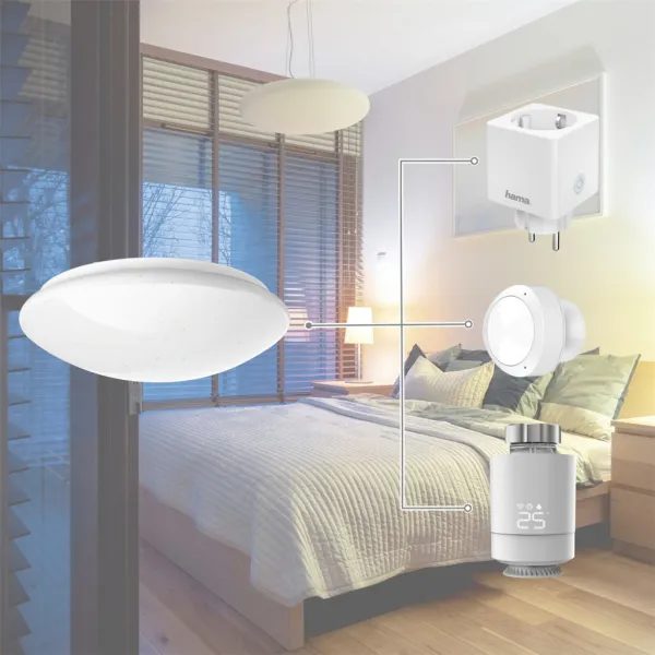 Hama SMART WiFi stropné svetlo, trblietavý efekt, okrúhle, priemer 30 cm 94051140