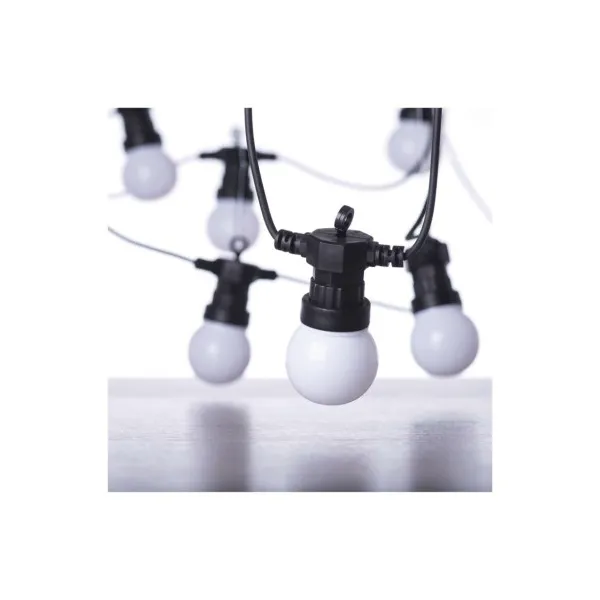 EMOS Lighting LED svetelná reťaz – 10x párty žiarovky mliečne, 5 m, vonkajšia aj vnútorná, teplá biela
