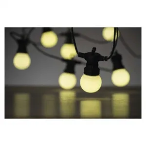 EMOS Lighting LED svetelná reťaz – 10x párty žiarovky mliečne, 5 m, vonkajšia aj vnútorná, teplá biela