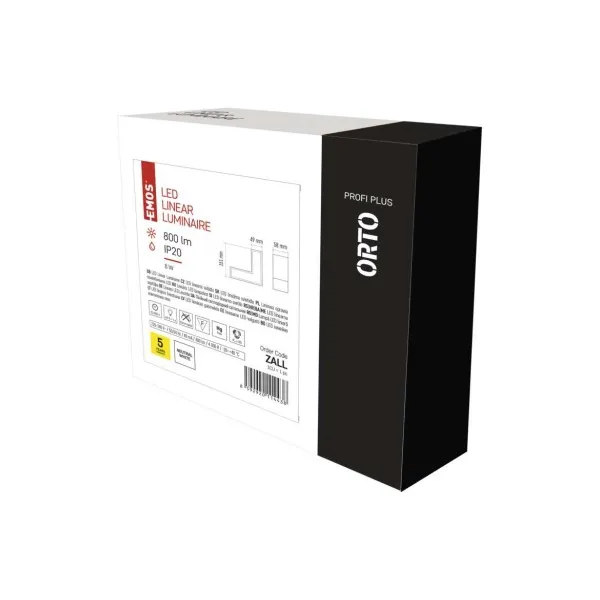 EMOS Lighting LED lineárne svietidlo ORTO LCON 8W, neutrálna biela