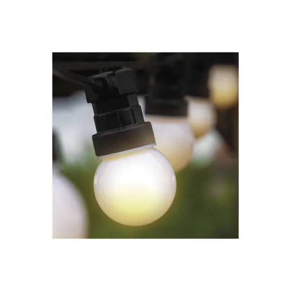 EMOS Lighting LED svetelná reťaz – 10x párty žiarovky mliečne, 5 m, vonkajšia aj vnútorná, teplá biela