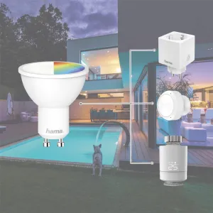 Hama SMART WiFi LED žiarovka, GU10, 5,5 W, RGBW, stmievateľná 85395200