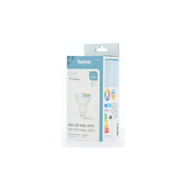 Hama SMART WiFi LED žiarovka, GU10, 5,5 W, RGBW, stmievateľná 85395200