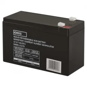 EMOS Bezúdržbový olovený akumulátor 12 V/7 Ah, faston 4,7 mm