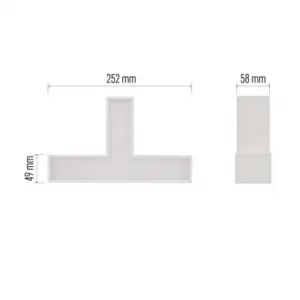 EMOS Lighting LED lineárne svietidlo ORTO TCON 12W, neutrálna biela