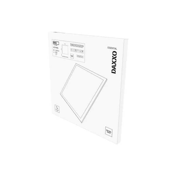 EMOS Lighting LED panel LEXXO backlit 60×60, štvorcový vstavaný biely, 36W neutrálna b.
