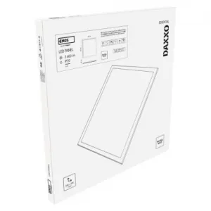 EMOS Lighting LED panel LEXXO backlit 60×60, štvorcový vstavaný biely, 36W neutrálna b.
