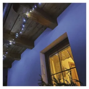 EMOS Lighting LED vianočná reťaz, 8 m, vonkajšia aj vnútorná, studená biela, časovač