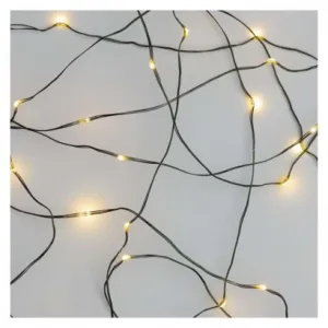 EMOS Lighting LED vianočná nano reťaz zelená, 7,5 m, vonkajšia aj vnútorná, teplá biela, časovač