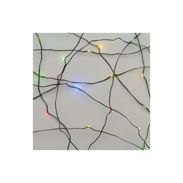 EMOS Lighting LED vianočná nano reťaz zelená, 4 m, vonkajšia aj vnútorná, multicolor, časovač