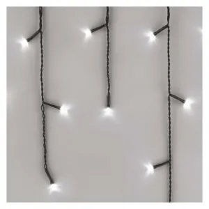 EMOS Lighting LED vianočné cencúle, 10 m, vonkajšie aj vnútorné, studená biela, programy