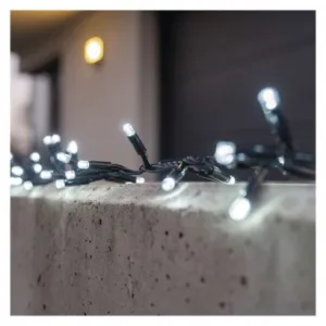 EMOS Lighting Profi LED spojovacia reťaz čierna – cluster, 3m, vonkaj. aj vnútorná, studená biela