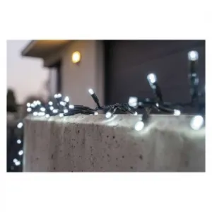 EMOS Lighting Profi LED spojovacia reťaz čierna – cluster, 3m, vonkaj. aj vnútorná, studená biela