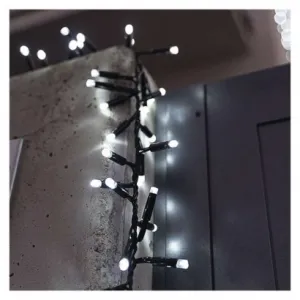 EMOS Lighting Profi LED spojovacia reťaz čierna – cluster, 3m, vonkaj. aj vnútorná, studená biela