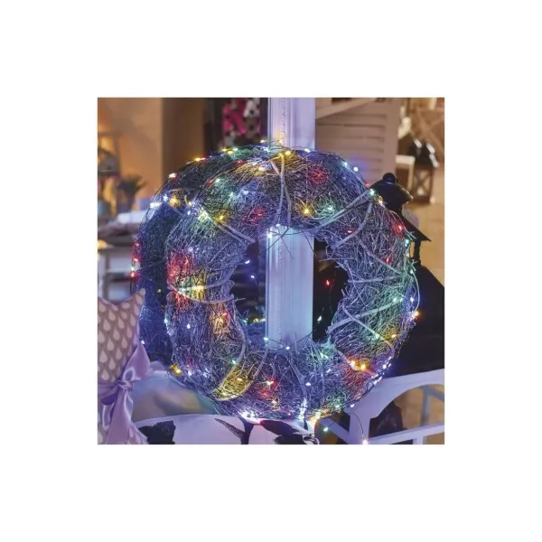 EMOS Lighting LED vianočná nano reťaz zelená, 4 m, vonkajšia aj vnútorná, multicolor, časovač