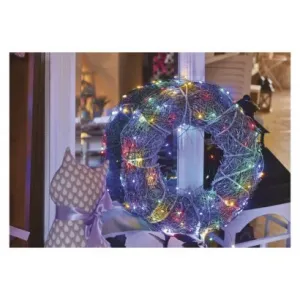 EMOS Lighting LED vianočná nano reťaz zelená, 4 m, vonkajšia aj vnútorná, multicolor, časovač