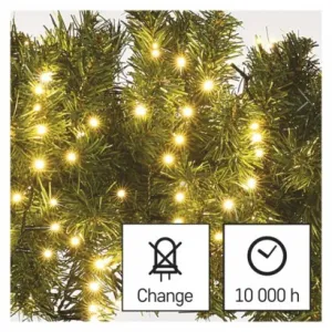 EMOS Lighting LED vianočná reťaz – ježko, 8 m, vonkajšia aj vnútorná, teplá biela, časovač