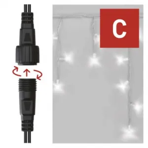 EMOS Lighting Profi LED spojovacia reťaz biela – cencúle, 3 m, vonkajšia, studená biela