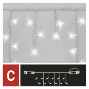 EMOS Lighting Profi LED spojovacia reťaz biela – cencúle, 3 m, vonkajšia, studená biela