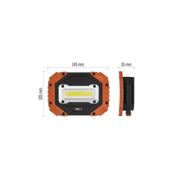 EMOS COB LED pracovné svietidlo P4113, 700 lm, 4× AA