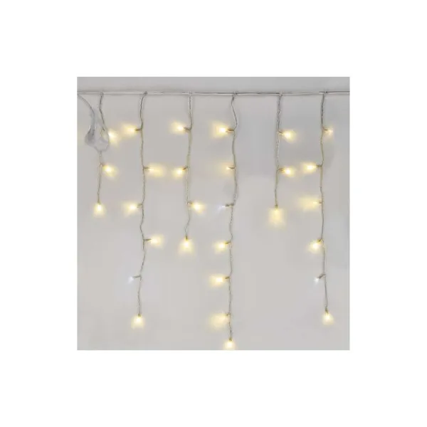 EMOS Lighting Standard LED spoj. reťaz blikajúca – cencúle, 2,5 m, vonkajšia, teplá/studená biela