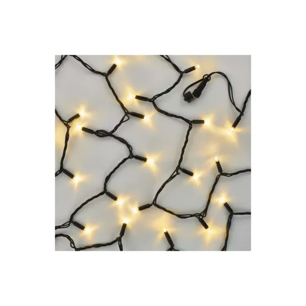 EMOS Lighting Profi LED spojovacia reťaz čierna, 5 m, vonkajšia aj vnútorná, teplá biela
