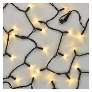 EMOS Lighting Profi LED spojovacia reťaz čierna, 5 m, vonkajšia aj vnútorná, teplá biela