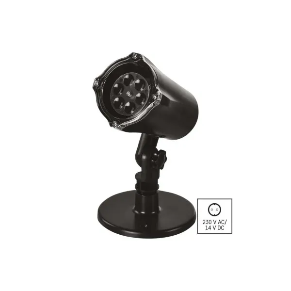 EMOS Lighting LED dekoratívny projektor – vločky, vonkajší aj vnútorný, studená biela