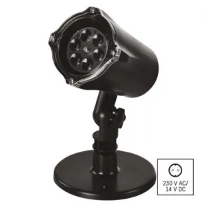 EMOS Lighting LED dekoratívny projektor – vločky, vonkajší aj vnútorný, studená biela