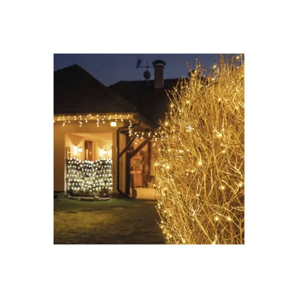 EMOS Lighting Standard LED spojovacia vianočná reťaz – sieť, 1,5x2 m, vonkajšia, teplá biela