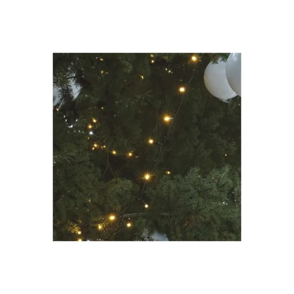 EMOS Lighting Profi LED spojovacia reťaz čierna, 5 m, vonkajšia aj vnútorná, teplá biela