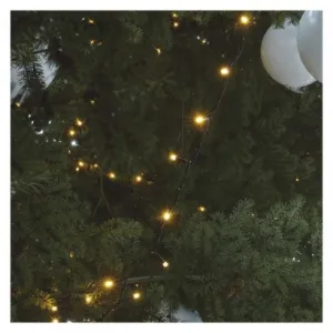 EMOS Lighting Profi LED spojovacia reťaz čierna, 5 m, vonkajšia aj vnútorná, teplá biela