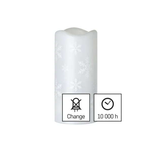 EMOS Lighting LED dekoratívny projektor – vločky, 3x AAA, vnútorný, studená biela