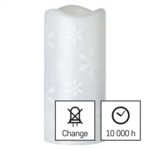 EMOS Lighting LED dekoratívny projektor – vločky, 3x AAA, vnútorný, studená biela