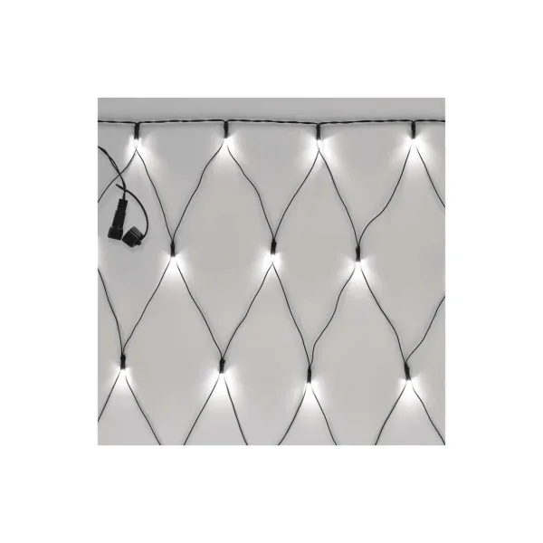 EMOS Lighting Standard LED spojovacia vianočná reťaz – sieť, 1,5x2 m, vonkajšia, studená biela