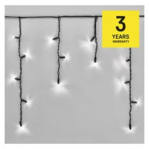 EMOS Lighting Profi LED spoj. reťaz preblikávajúca – cencúle, 3 m, vonkajšia, studená biela