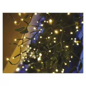 EMOS Lighting LED vianočné cencúle, 10 m, vonkajšie aj vnútorné, teplá biela, programy