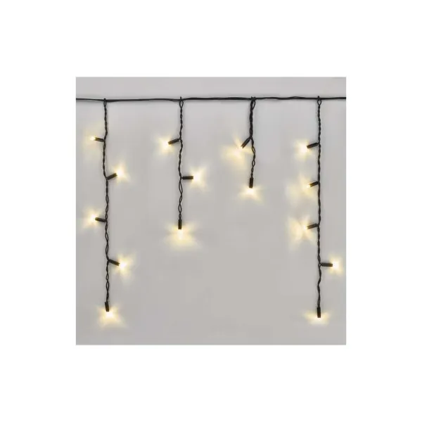 EMOS Lighting Profi LED spojovacia reťaz čierna – cencúle, 3 m, vonkajšia, teplá biela