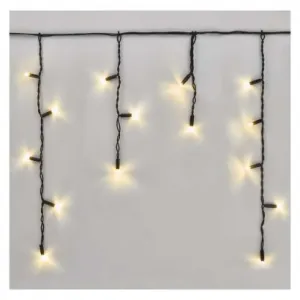 EMOS Lighting Profi LED spojovacia reťaz čierna – cencúle, 3 m, vonkajšia, teplá biela