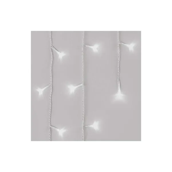 EMOS Lighting LED vianoč. cencúle, 5 m, vonkajšie aj vnútor., studená biela, ovládač, programy, časovač
