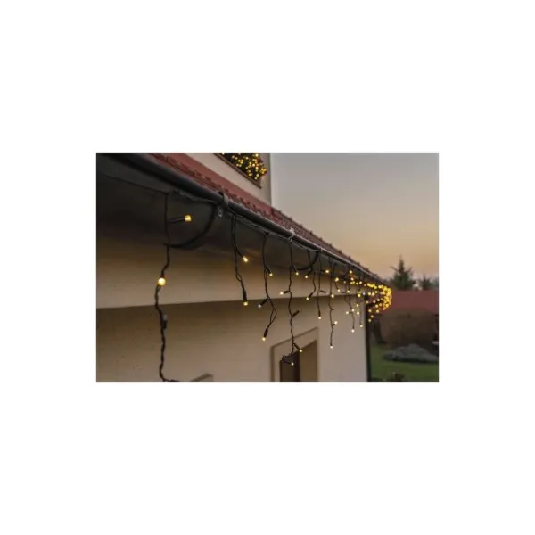 EMOS Lighting Profi LED spojovacia reťaz preblikávajúca – cencúle, 3 m, vonkajšia, teplá/studená biela
